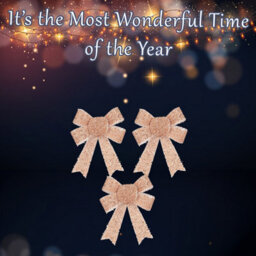 Tinsel Bows 3 Pack Christmas Decoration X Rose Gold - thumbnail 3