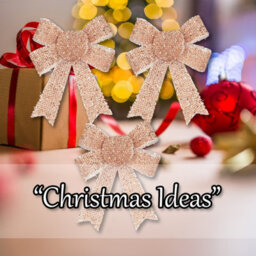 Tinsel Bows 3 Pack Christmas Decoration X Rose Gold - thumbnail 5