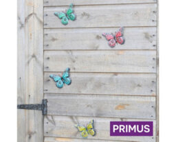 Garden Store Direct Primus Set Of 12 Multicoloured Metal Butterflies - thumbnail 2