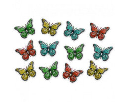 Garden Store Direct Primus Set Of 12 Multicoloured Metal Butterflies - thumbnail 1