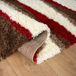 "Bravich Red Wave Geometric Shaggy Rug 160 X 230Cm (5'3"" X 7'7"")" - thumbnail 6