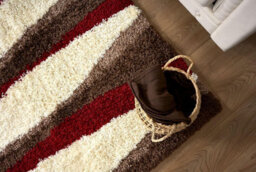 "Bravich Red Wave Geometric Shaggy Rug 160 X 230Cm (5'3"" X 7'7"")" - thumbnail 7