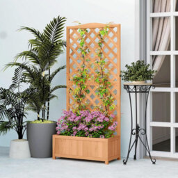 Prime Plus Brown Tall  Wooden Rectangular Planter House (H)120Cm (W)45Cm - thumbnail 3