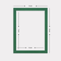 Ak Frames 8X6 Emerald Picture Mounts To Fit 7X5 Aperture Size - Mount Board Only (No Frame Included) - thumbnail 3