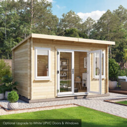 Billyoh Fraya Pent Log Cabin - 4.0M X 2.5M (13 X 8Ft) - 44mm - thumbnail 3