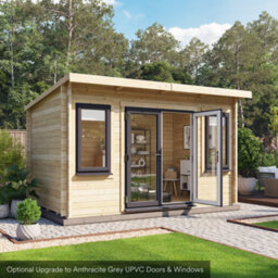 Billyoh Fraya Pent Log Cabin - 4.0M X 2.5M (13 X 8Ft) - 44mm - thumbnail 2