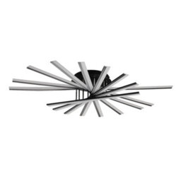 Thehotsale Black Modern 9-Arm Design Led Ceiling Light For Various Rooms, White Light 111Cm Dia - thumbnail 1