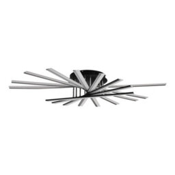 Thehotsale Black Modern 9-Arm Design Led Ceiling Light For Various Rooms, White Light 111Cm Dia - thumbnail 3
