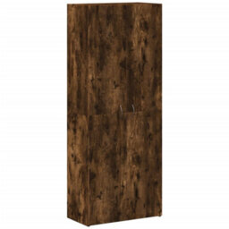 Berkfield File Cabinet Smoked Oak 60X32X153 Cm Engineered Wood - thumbnail 2