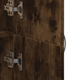Berkfield File Cabinet Smoked Oak 60X32X153 Cm Engineered Wood - thumbnail 8