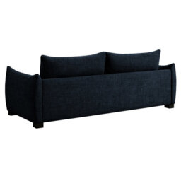 Charlotte 3 Seater Sofa Bed With Fabric Cover In Navy Blue - thumbnail 5
