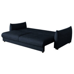 Charlotte 3 Seater Sofa Bed With Fabric Cover In Navy Blue - thumbnail 4
