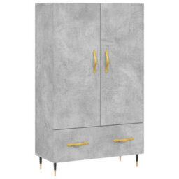 Berkfield Highboard Concrete Grey 69.5X31X115 Cm Engineered Wood - thumbnail 2