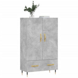 Berkfield Highboard Concrete Grey 69.5X31X115 Cm Engineered Wood - thumbnail 3