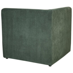Beliani Modular Corner Sofa 4 Seater Lemvig Corduroy Green With Ottoman Right Hand - thumbnail 9