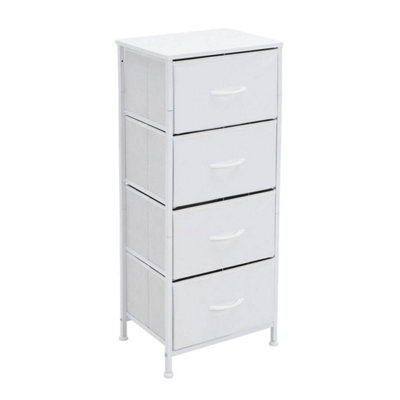 Non-Woven 4 Drawers Chest Of Drawers Bedside Cabinet Storage Bedroom Furniture - image 1