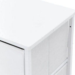 Non-Woven 4 Drawers Chest Of Drawers Bedside Cabinet Storage Bedroom Furniture - thumbnail 3