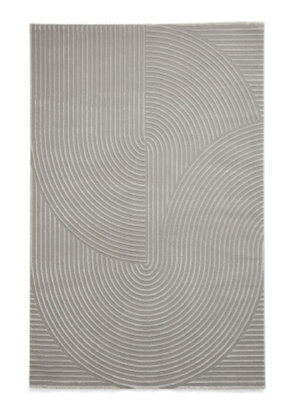 Grey Optical 3D Washable Modern Abstract Dining Room Bedroom & Living Room Rug-120Cm X 170Cm - image 1