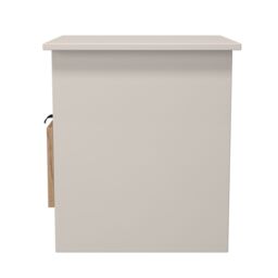Varese Matt Kashmir Oak Effect 1 Drawer Non-Extendable Side Table (H)495mm (W)440mm (D)440mm - thumbnail 6