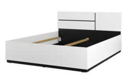 Arte  Kross Eu King Bed Frame In Crisp White - 160X200Cm Modern Sleep Solution With Dual Headboard Options - thumbnail 3