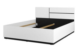 Arte  Kross Eu King Bed Frame In Crisp White - 160X200Cm Modern Sleep Solution With Dual Headboard Options - thumbnail 2