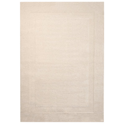 Beliani Rug Kargil Off-White 160 X 230 Cm Wool - image 1
