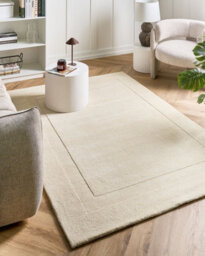 Beliani Rug Kargil Off-White 160 X 230 Cm Wool - thumbnail 2