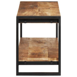 Berkfield Industrial Tv Cabinet 120X30X40 Cm Rough Mango Wood - thumbnail 8