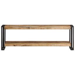 Berkfield Industrial Tv Cabinet 120X30X40 Cm Rough Mango Wood - thumbnail 1