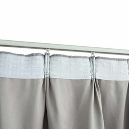 Berkfield Blackout Curtains With Hooks 2 Pcs Grey 140X175 Cm - thumbnail 4