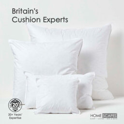 "Homescapes Luxury Duck Feather Cushion Pads Or Inserts 40 X 40 Cm (16 X 16"") Bounce Back Generously Filled Inner Pads, Fillers" - thumbnail 6