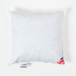 "Homescapes Luxury Duck Feather Cushion Pads Or Inserts 40 X 40 Cm (16 X 16"") Bounce Back Generously Filled Inner Pads, Fillers" - thumbnail 1