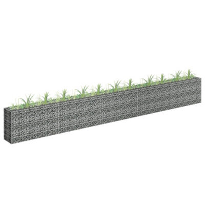 Berkfield Gabion Raised Bed Galvanised Steel 450X30X60 Cm - image 1
