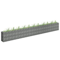 Berkfield Gabion Raised Bed Galvanised Steel 450X30X60 Cm - thumbnail 1