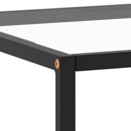 Berkfield Modern Coffee Table Black With Tempered Glass 120X50X35 Cm - thumbnail 5