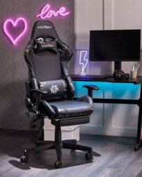 Beliani Gaming Chair Victory Faux Leather Dark Grey - thumbnail 2