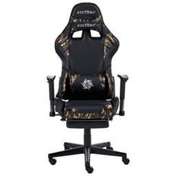 Beliani Gaming Chair Victory Faux Leather Dark Grey - thumbnail 4
