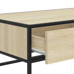 Berkfield Coffee Table Sonoma Oak 100X50X35 Cm Engineered Wood And Metal - thumbnail 9