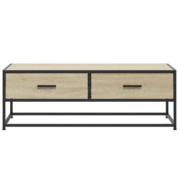 Berkfield Coffee Table Sonoma Oak 100X50X35 Cm Engineered Wood And Metal - thumbnail 5