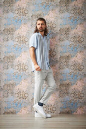As Creation Bricoflor Non-Woven Wallpaper, Funky Wallpaper, Moroccan & Tiled, Oriental In Beige, Cream, Blue - 10,05 X 0,53 M - thumbnail 4