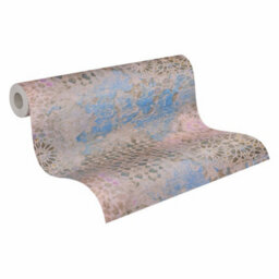 As Creation Bricoflor Non-Woven Wallpaper, Funky Wallpaper, Moroccan & Tiled, Oriental In Beige, Cream, Blue - 10,05 X 0,53 M - thumbnail 9