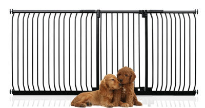 Bettacare Extra Tall Elite Dog Gate, 225Cm - 234Cm, Matt Black, Extra Tall 96.8Cm In Height, Pressure Fit Pet Gate - image 1