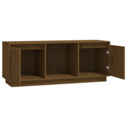 Berkfield Tv Cabinet Honey Brown 110.5X35X44 Cm Solid Wood Pine - thumbnail 5