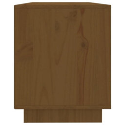 Berkfield Tv Cabinet Honey Brown 110.5X35X44 Cm Solid Wood Pine - thumbnail 7