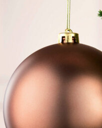 Werchristmas Espresso Extra Large Shatterproof Bauble Matt 15 Cm - thumbnail 5