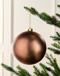 Werchristmas Espresso Extra Large Shatterproof Bauble Matt 15 Cm - thumbnail 2