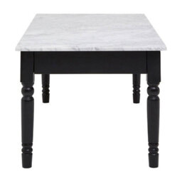 Orsina Marble Top Coffee Table, Elegant Decorative Table For Livingroom, Carved Legs Display Table For Bedroom - thumbnail 3