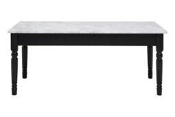 Orsina Marble Top Coffee Table, Elegant Decorative Table For Livingroom, Carved Legs Display Table For Bedroom - thumbnail 7
