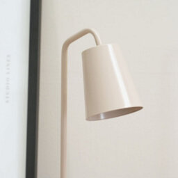 Valuelights Bibi Natural Metal Arched Stem Bedside Table Lamp For Bedroom Office Reading Light - thumbnail 3