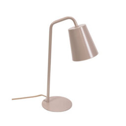 Valuelights Bibi Natural Metal Arched Stem Bedside Table Lamp For Bedroom Office Reading Light - thumbnail 1